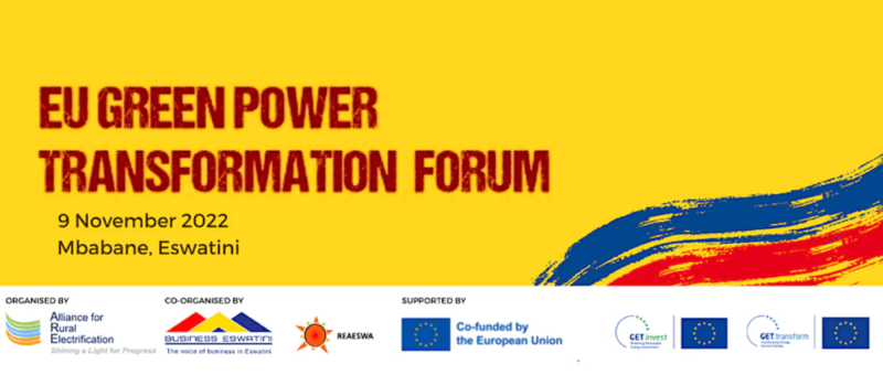 GET.invest Eswatini Launch: EU Green Power Transformation Forum Workshop