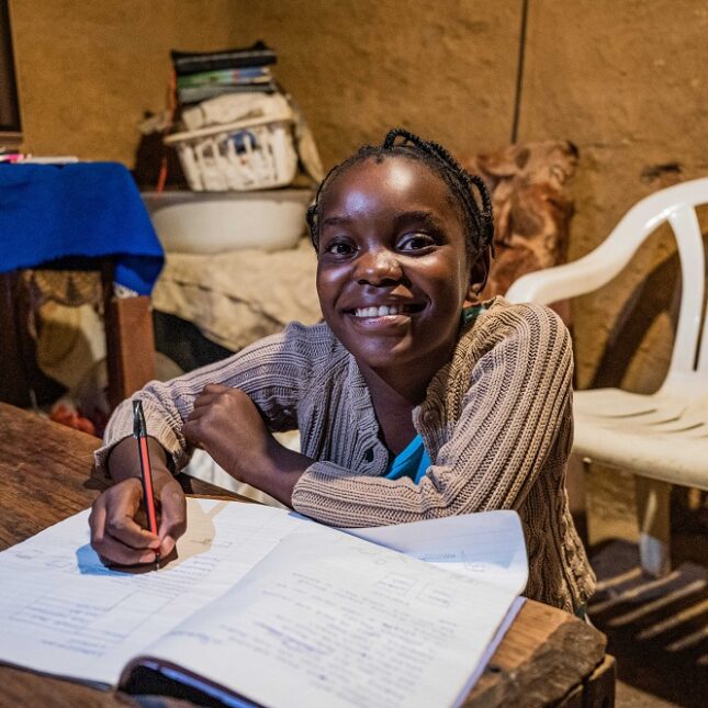 School child in Ngwerere, Zambia © Jason Mulikita for BGFA